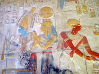 Wall relief at Abydos