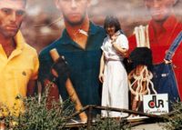 Ellen in front of poster