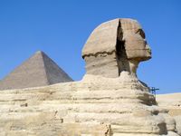 Sphinx and Pyramid, Giza