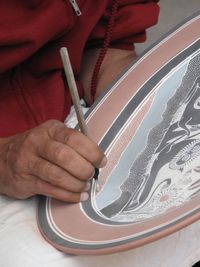 0315-Hand painted plate shop, Tonala, Mexico-Ellen Perlman