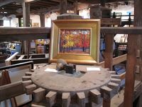 Art on old mill gear, Burwell-Morgan mill, VA, boldlygosolo